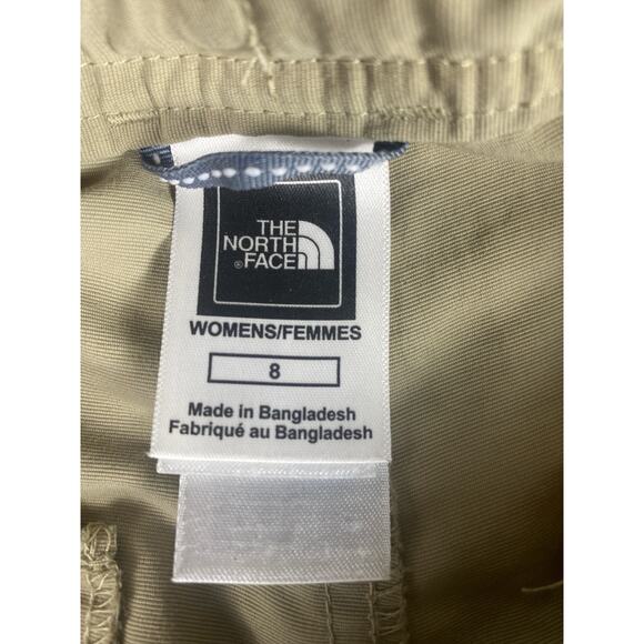 Women  tan North face capris size 8 - Picture 4 of 7